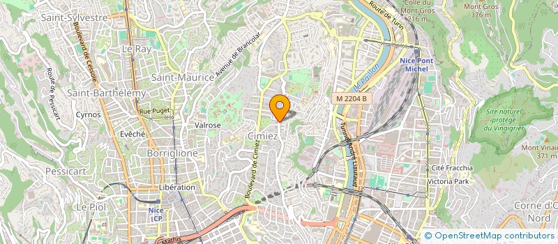 localisation de l'entreprise SCI LES ARENES 2013 à NICE