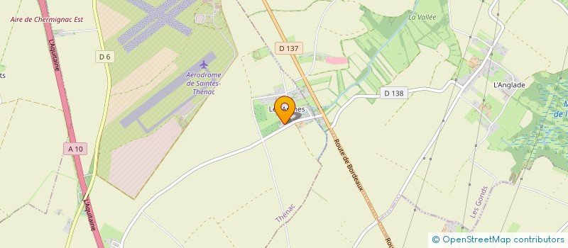 localisation de l'entreprise SCI LES ARENES  THENAC