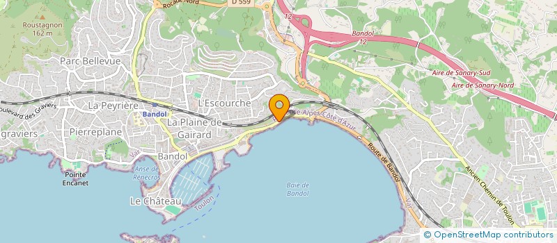localisation de l'entreprise SCI LES ARENES à BANDOL