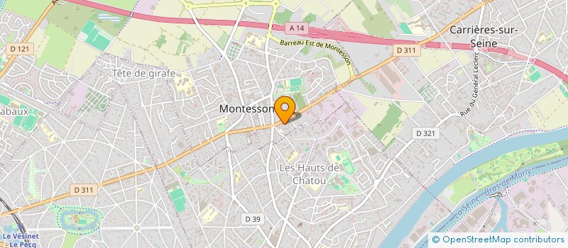 localisation de l'entreprise SCI LES ARENES  MONTESSON