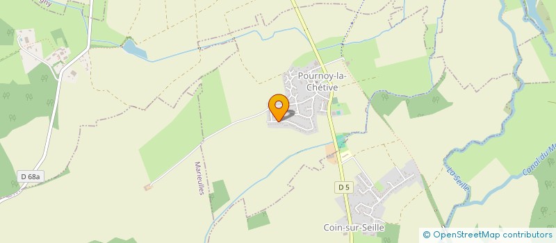 localisation de l'entreprise SCI LES ARENES  POURNOY-LA-CHETIVE