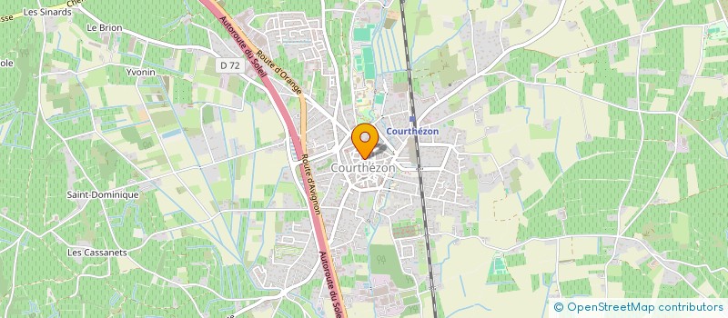 localisation de l'entreprise SCI LES ARENES D ORANGE  COURTHEZON