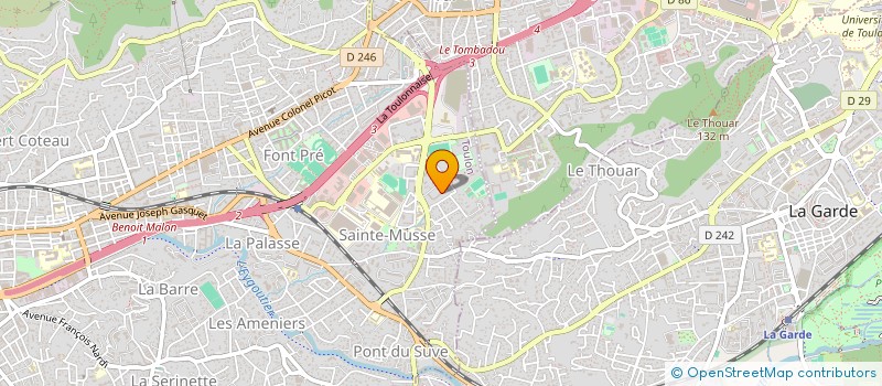 localisation de l'entreprise SCI LES ARGELAS  TOULON