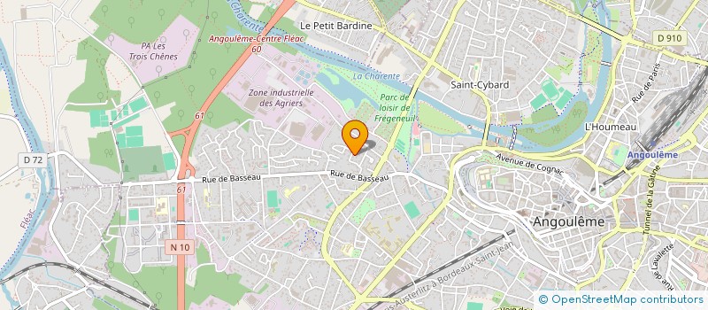 localisation de l'entreprise SCI LES ARGENTIERS à ANGOULEME