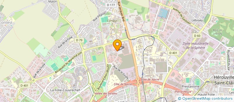 localisation de l'entreprise SCI LES ARGONAUTES à CAEN