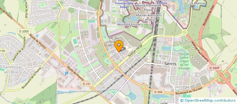 localisation de l'entreprise SCI LES ARGONAUTES  CHESSY