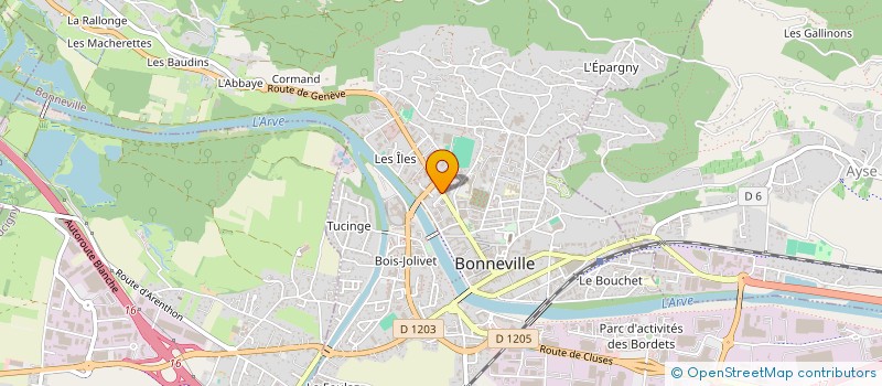 localisation de l'entreprise SCI LES ARISTOCHATS  BONNEVILLE