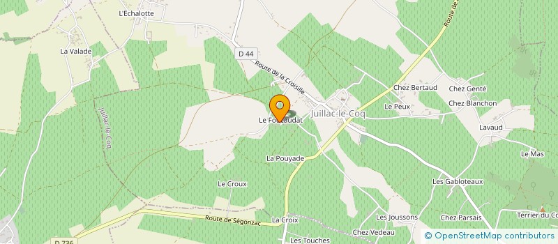 localisation de l'entreprise SCI LES ARNELLES à JUILLAC-LE-COQ