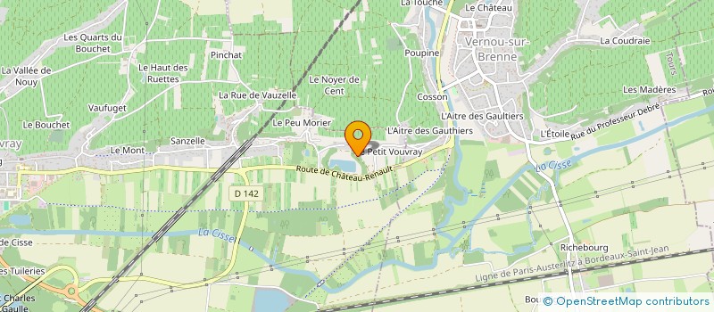 localisation de l'entreprise SCI LES ARPENTIS à VOUVRAY