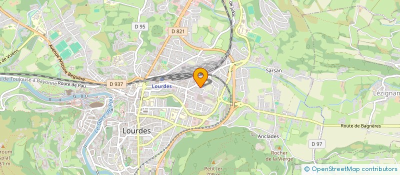 localisation de l'entreprise SCI LES ARRIOUS  LOURDES