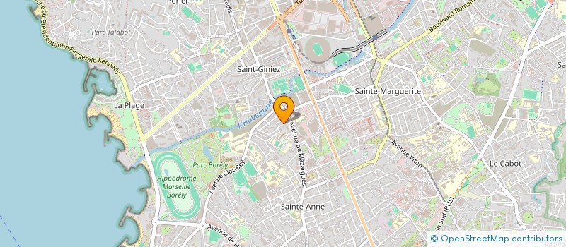 localisation de l'entreprise SCI LES ARTICHAUTS SAINTE ANNE  MARSEILLE