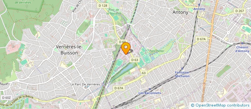 localisation de l'entreprise SCI LES ARTISANS DE VERRIERES  VERRIERES-LE-BUISSON