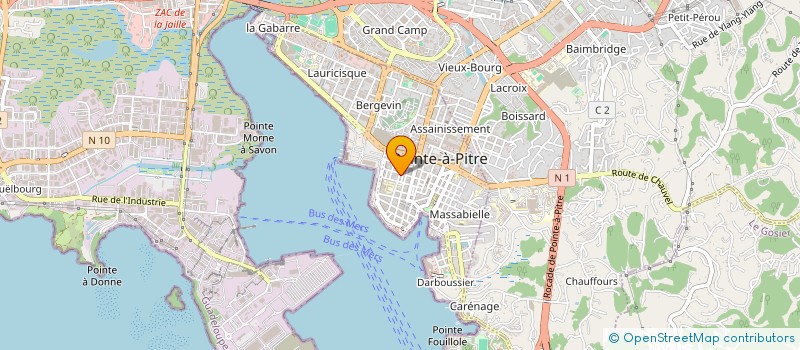 localisation de l'entreprise SCI LES ARTISANS REUNIS à POINTE-A-PITRE