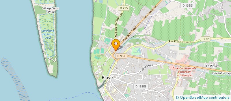 localisation de l'entreprise SCI LES ARTS à BLAYE