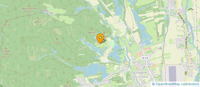 localisation de l'entreprise SCI LES ARTS AU BORD DU LAC à LACHAPELLE-SOUS-CHAUX