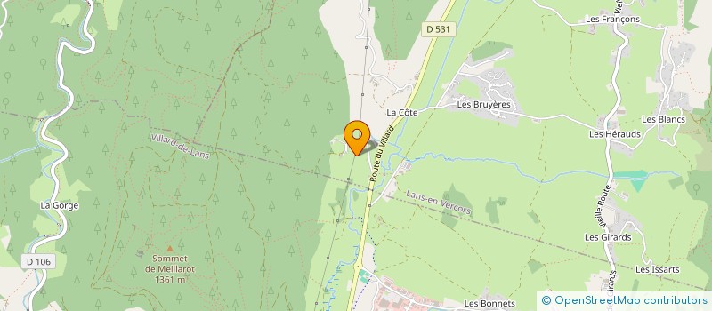 localisation de l'entreprise SCI LES ASNIERS  LANS-EN-VERCORS