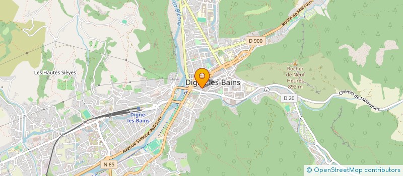 localisation de l'entreprise SCI LES ASPHODELES à DIGNE-LES-BAINS