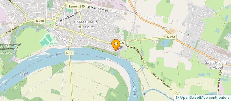 localisation de l'entreprise SCI LES ASSENCYS à CHATEAUNEUF-SUR-LOIRE