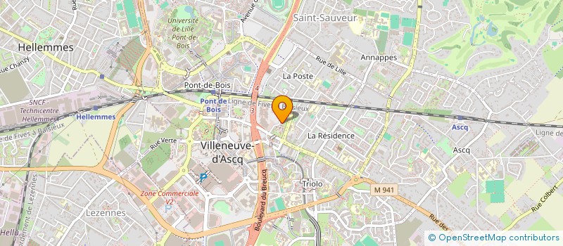 localisation de l'entreprise SCI LES ASSOCIES à VILLENEUVE-D'ASCQ