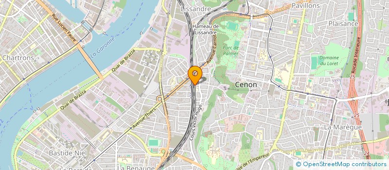 localisation de l'entreprise SCI LES ASSOS  CENON