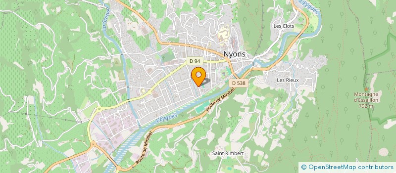 localisation de l'entreprise SCI LES ASTELLES  NYONS