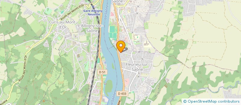 localisation de l'entreprise SCI LES ASTERS  FLEURIEU-SUR-SAONE