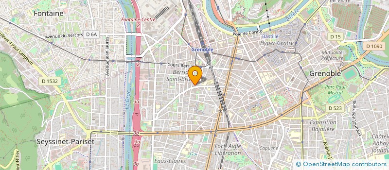 localisation de l'entreprise SCI LES ATELIERS  GRENOBLE