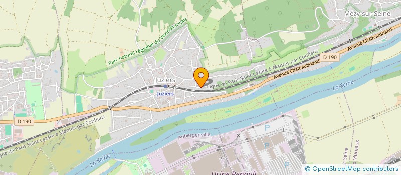 localisation de l'entreprise SCI LES ATELIERS  JUZIERS