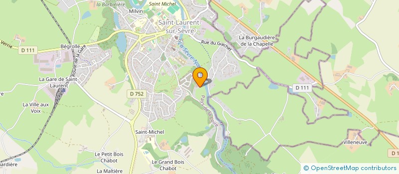 localisation de l'entreprise SCI LES ATELIERS à SAINT-LAURENT-SUR-SEVRE