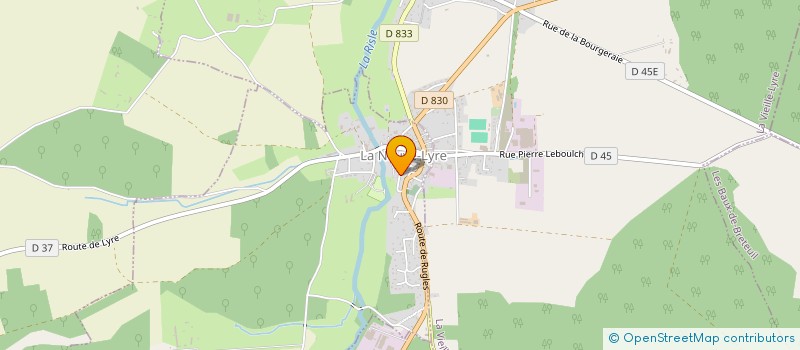 localisation de l'entreprise SCI LES ATELIERS D'OCTOBRE  LA NEUVE-LYRE