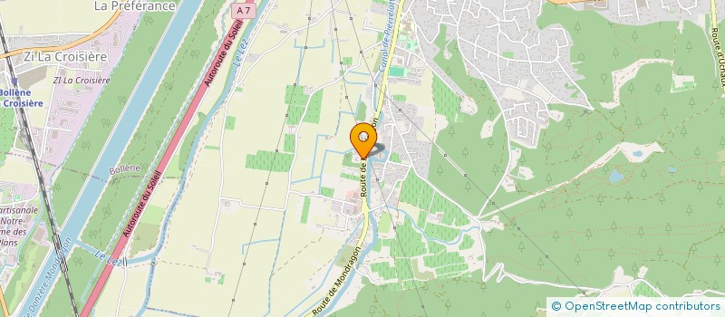 localisation de l'entreprise SCI LES ATELIERS DE BOLLENE  BOLLENE