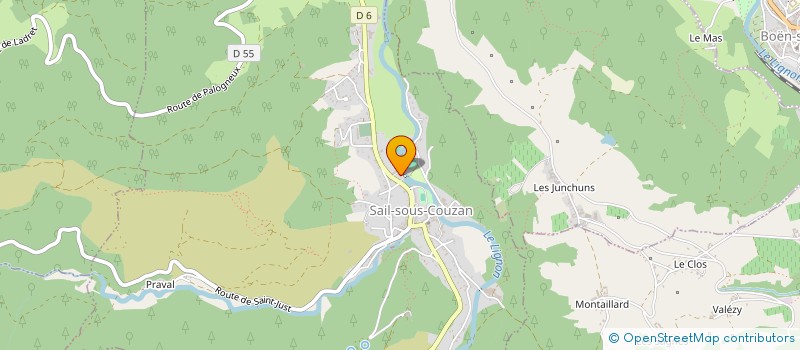 localisation de l'entreprise SCI LES ATELIERS DE SAIL  SAIL-SOUS-COUZAN