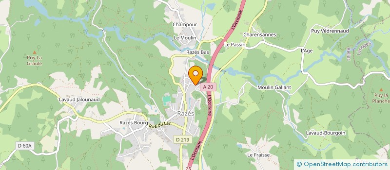 localisation de l'entreprise SCI LES ATELIERS DE SIMON à RAZES