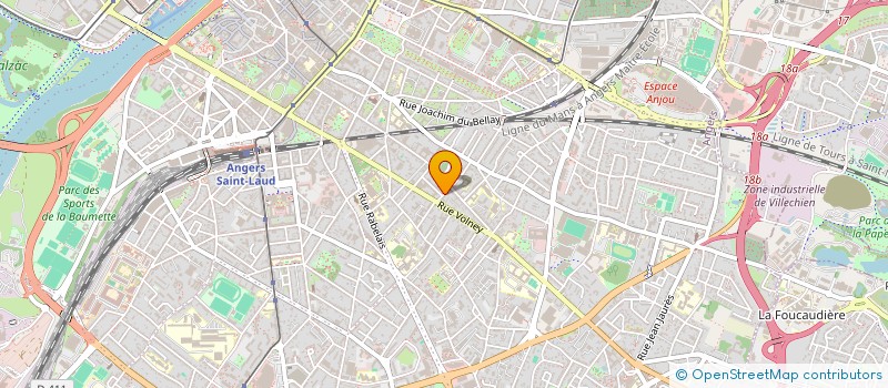 localisation de l'entreprise SCI LES ATELIERS DES JEAN DE PIERRES à ANGERS