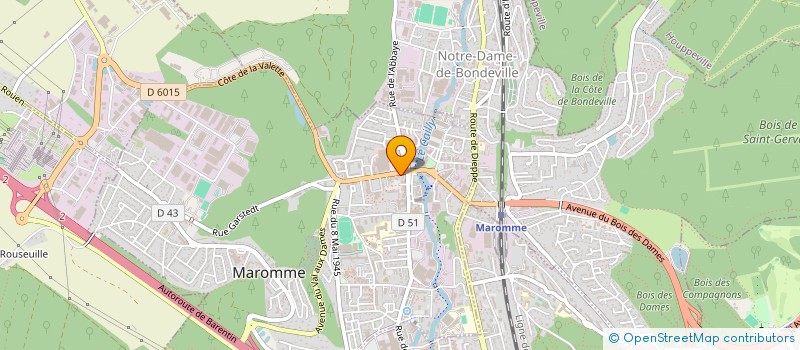 localisation de l'entreprise SCI LES ATELIERS DU CAILLY  MAROMME