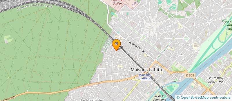 localisation de l'entreprise SCI LES ATELIERS DU PARC  MAISONS-LAFFITTE