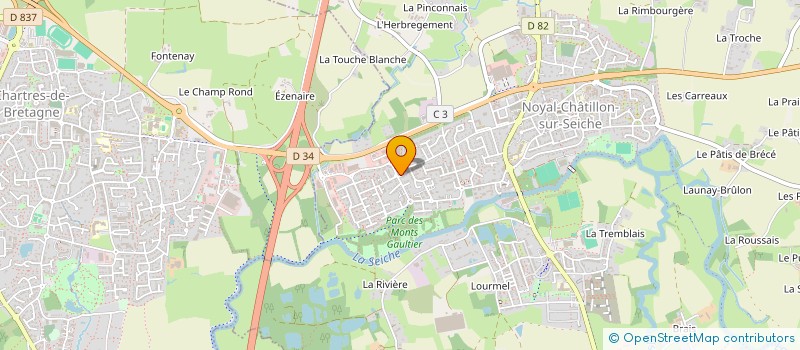 localisation de l'entreprise SCI LES ATRIUMS  NOYAL-CHATILLON-SUR-SEICHE