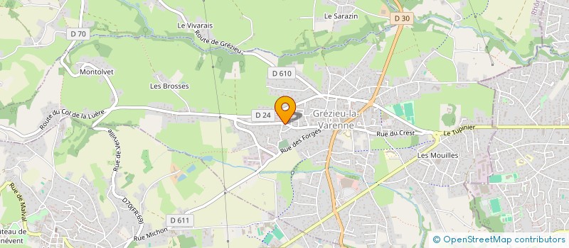 localisation de l'entreprise SCI LES ATTIGNIES  GREZIEU-LA-VARENNE