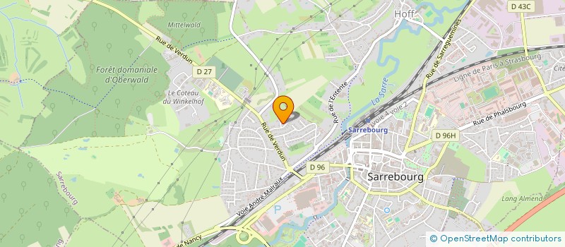 localisation de l'entreprise SCI LES ATTIQUES à SARREBOURG