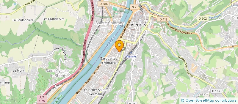 localisation de l'entreprise SCI LES ATTIQUES  VIENNE