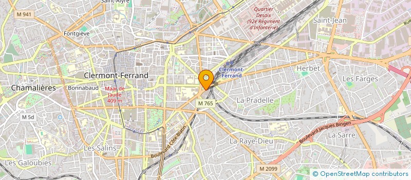 localisation de l'entreprise SCI LES AUBEPINES  CLERMONT-FERRAND