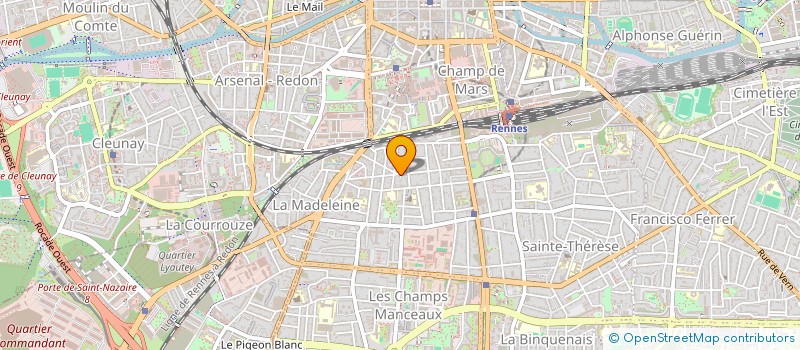localisation de l'entreprise SCI LES AUBEPINES  RENNES