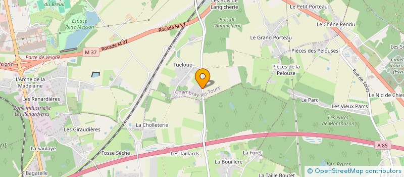 localisation de l'entreprise SCI LES AUBEPINES  CHAMBRAY-LES-TOURS