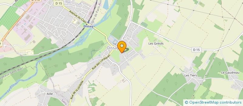 localisation de l'entreprise SCI LES AUBIERS à DISSAY