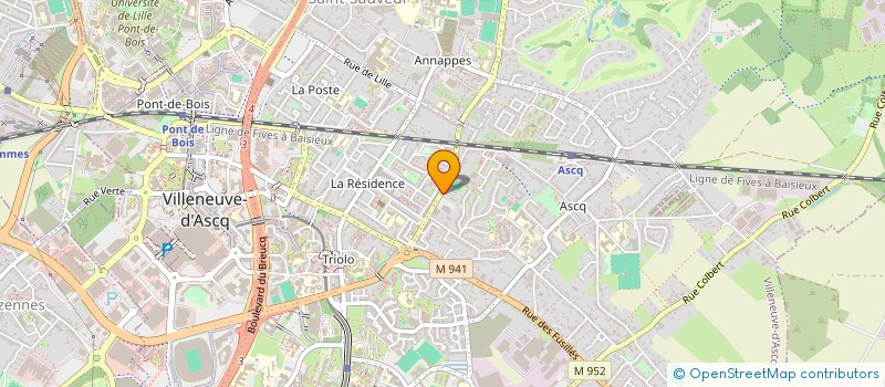 localisation de l'entreprise SCI LES AUBIERS à VILLENEUVE-D'ASCQ