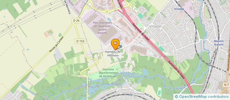 localisation de l'entreprise SCI LES AUDES COLLIGNON  VILLABE