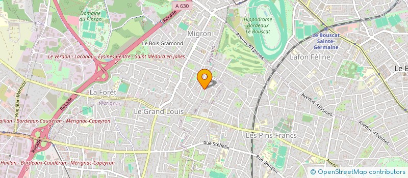 localisation de l'entreprise SCI LES AUGAS  EYSINES