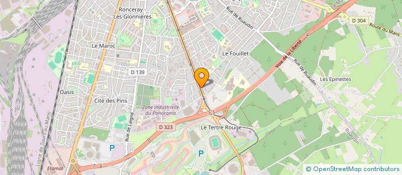 localisation de l'entreprise SCI LES AULNAIES  LE MANS