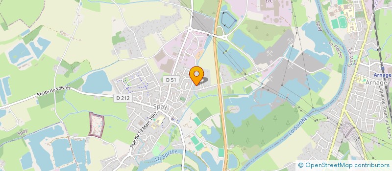 localisation de l'entreprise SCI LES AULNAYS  PRUILLE-LE-CHETIF