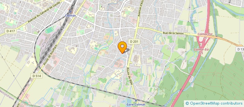 localisation de l'entreprise SCI LES AULNES  COLMAR